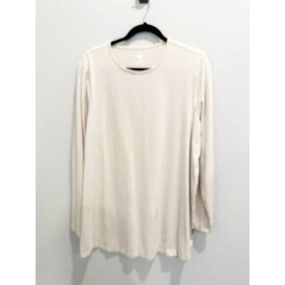 Solbari Mens Long Sleeve T-Shirt Sun Protection UPF50+ Crew Neck Oatmeal XXL - Picture 1 of 4